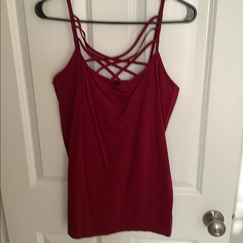2X/3X Zenana Criss-Cross Tank